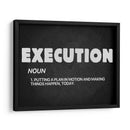 Execution, noun | Cuadro decorativo de Canvas Lab
