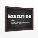 Execution, noun | Cuadro decorativo de Canvas Lab