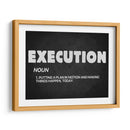 Execution, noun | Cuadro decorativo de Canvas Lab