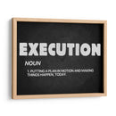 Execution, noun | Cuadro decorativo de Canvas Lab