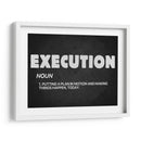 Execution, noun | Cuadro decorativo de Canvas Lab