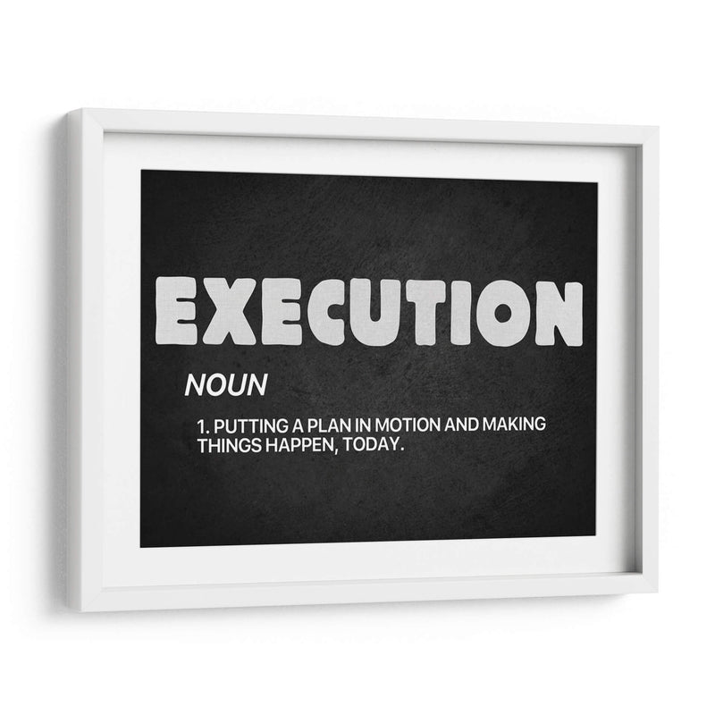 Execution, noun | Cuadro decorativo de Canvas Lab