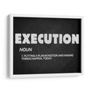 Execution, noun | Cuadro decorativo de Canvas Lab