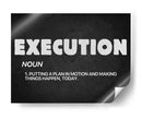 Execution, noun | Cuadro decorativo de Canvas Lab