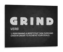 Grind, noun | Cuadro decorativo de Canvas Lab