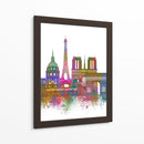 París Skyline Rainbow Bright - Fab Funky | Cuadro decorativo de Canvas Lab