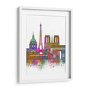 París Skyline Rainbow Bright - Fab Funky | Cuadro decorativo de Canvas Lab