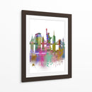 New York Skyline Rainbow Bright II - Fab Funky | Cuadro decorativo de Canvas Lab