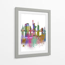 New York Skyline Rainbow Bright II - Fab Funky | Cuadro decorativo de Canvas Lab