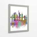 New York Skyline Rainbow Bright II - Fab Funky | Cuadro decorativo de Canvas Lab