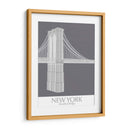 New York Brooklyn Bridge Monochrome - Fab Funky | Cuadro decorativo de Canvas Lab