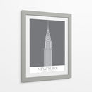 New York Chrysler Building Monochrome - Fab Funky | Cuadro decorativo de Canvas Lab
