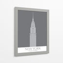 New York Chrysler Building Monochrome - Fab Funky | Cuadro decorativo de Canvas Lab