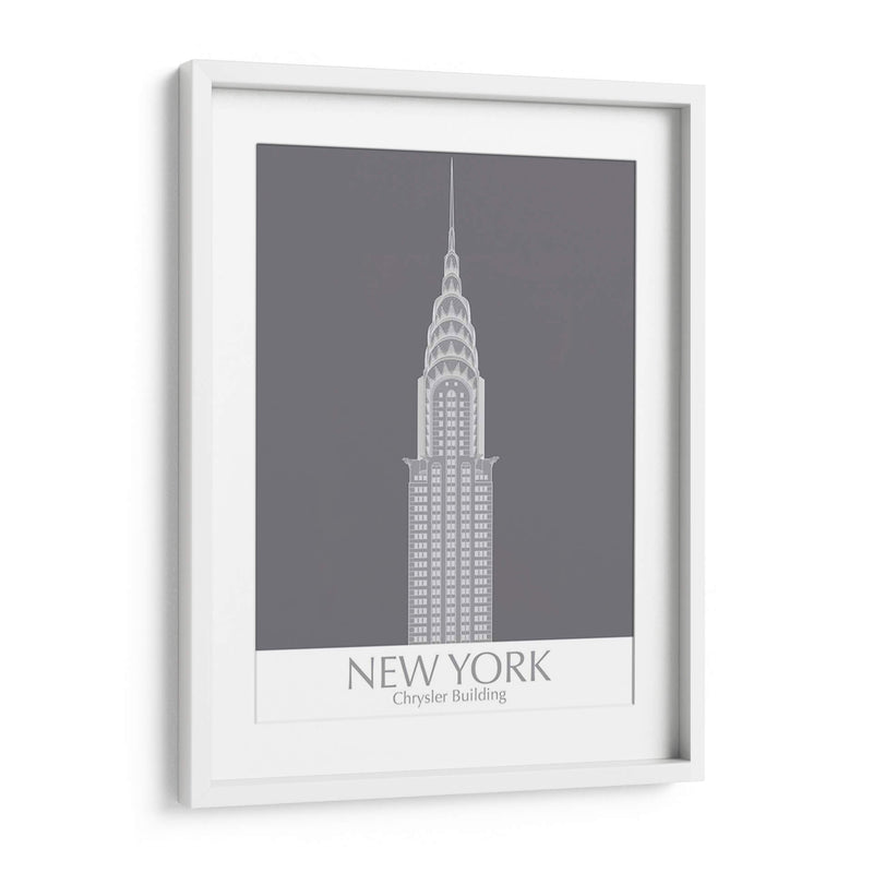 New York Chrysler Building Monochrome - Fab Funky | Cuadro decorativo de Canvas Lab