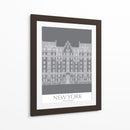 Nueva York El Edificio De Dakota Monocromo - Fab Funky | Cuadro decorativo de Canvas Lab