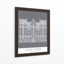 Nueva York El Edificio De Dakota Monocromo - Fab Funky | Cuadro decorativo de Canvas Lab