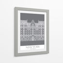 Nueva York El Edificio De Dakota Monocromo - Fab Funky | Cuadro decorativo de Canvas Lab