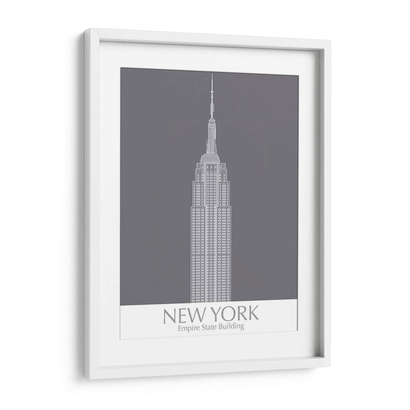 New York Empire State Building Monocromo - Fab Funky | Cuadro decorativo de Canvas Lab