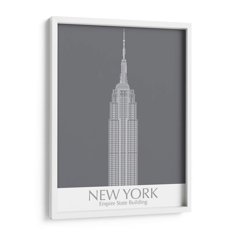 New York Empire State Building Monocromo - Fab Funky | Cuadro decorativo de Canvas Lab