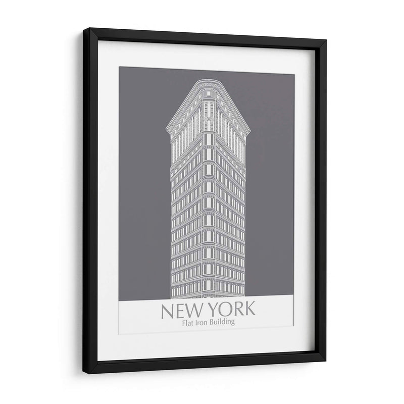 New York Flat Iron Building Monochrome - Fab Funky | Cuadro decorativo de Canvas Lab