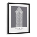 New York Flat Iron Building Monochrome - Fab Funky | Cuadro decorativo de Canvas Lab