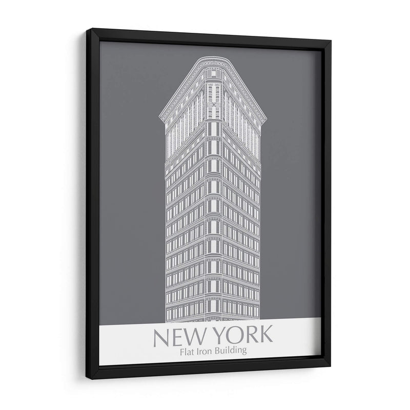 New York Flat Iron Building Monochrome - Fab Funky | Cuadro decorativo de Canvas Lab