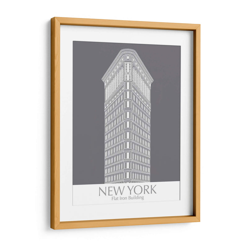 New York Flat Iron Building Monochrome - Fab Funky | Cuadro decorativo de Canvas Lab