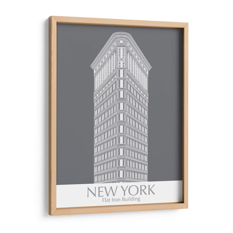 New York Flat Iron Building Monochrome - Fab Funky | Cuadro decorativo de Canvas Lab