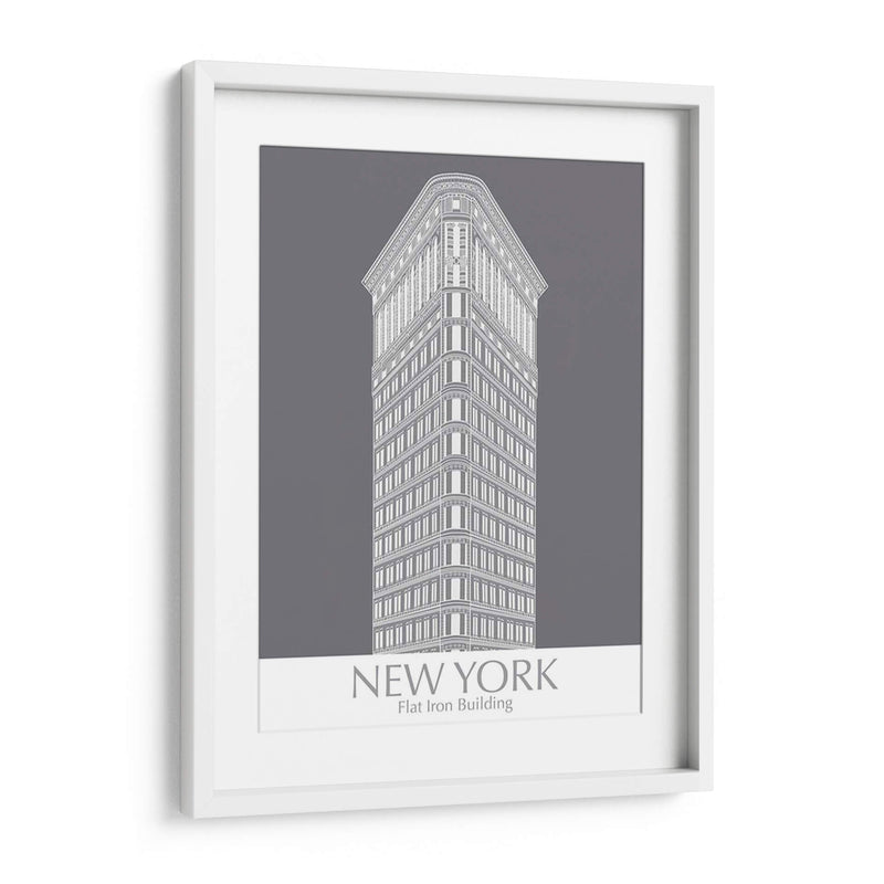 New York Flat Iron Building Monochrome - Fab Funky | Cuadro decorativo de Canvas Lab