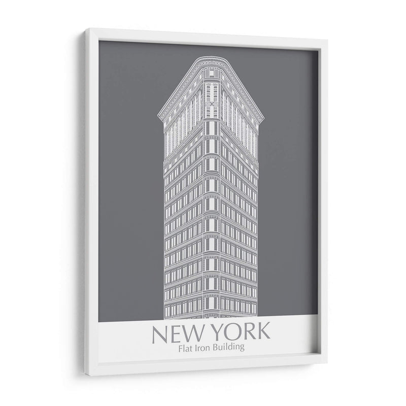 New York Flat Iron Building Monochrome - Fab Funky | Cuadro decorativo de Canvas Lab