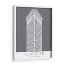 New York Flat Iron Building Monochrome - Fab Funky | Cuadro decorativo de Canvas Lab