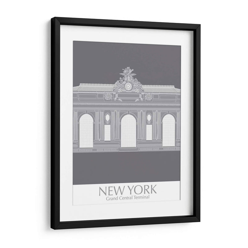 Nueva York Grand Central Monocromo - Fab Funky | Cuadro decorativo de Canvas Lab