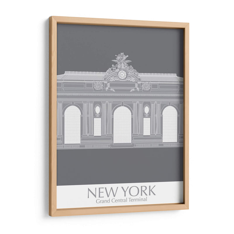 Nueva York Grand Central Monocromo - Fab Funky | Cuadro decorativo de Canvas Lab