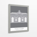 Nueva York Grand Central Monocromo - Fab Funky | Cuadro decorativo de Canvas Lab
