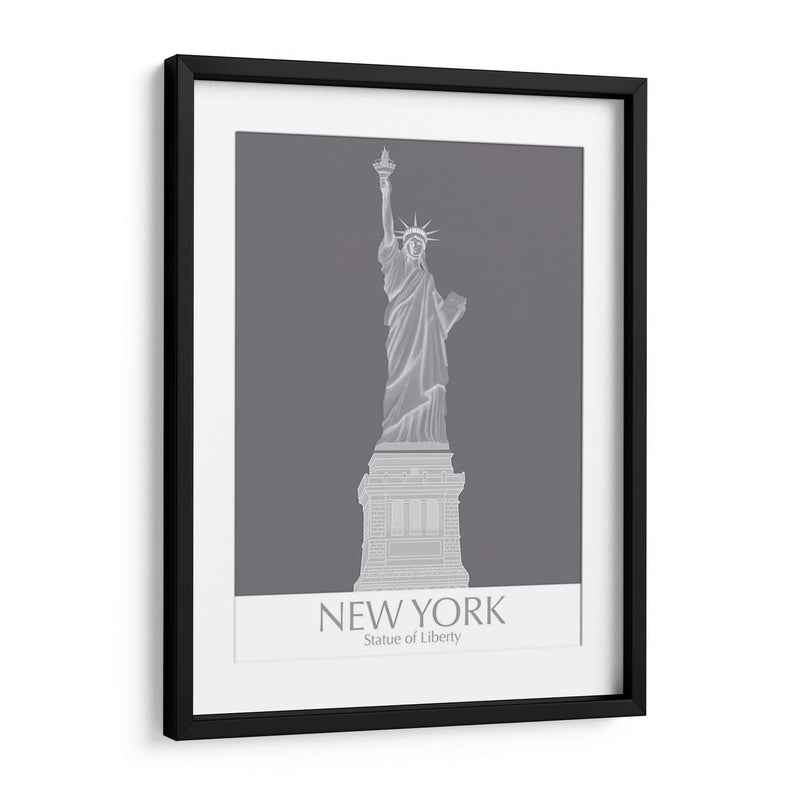 Estatua De Nueva York De Liberty Monochrome - Fab Funky | Cuadro decorativo de Canvas Lab