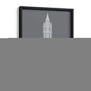 Nueva York Woolworth Building Monochrome - Fab Funky | Cuadro decorativo de Canvas Lab