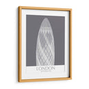 London Gerkin Monochrome - Fab Funky | Cuadro decorativo de Canvas Lab