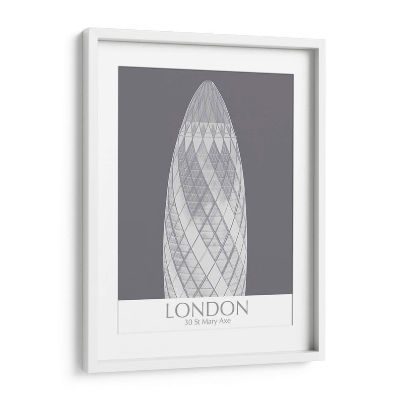 London Gerkin Monochrome - Fab Funky | Cuadro decorativo de Canvas Lab