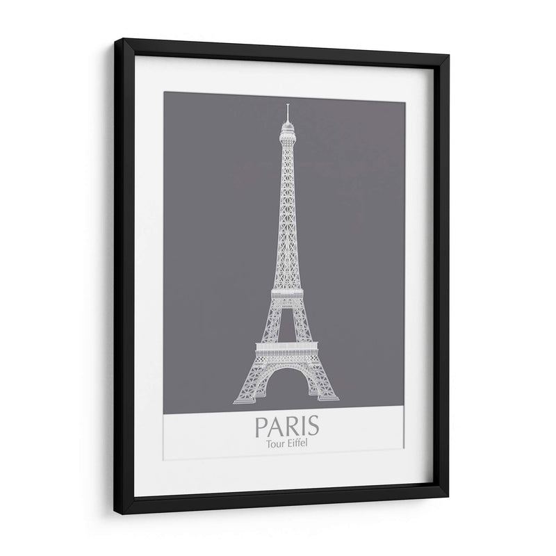 Torre Eiffel De París Monocromo - Fab Funky | Cuadro decorativo de Canvas Lab