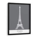 Torre Eiffel De París Monocromo - Fab Funky | Cuadro decorativo de Canvas Lab