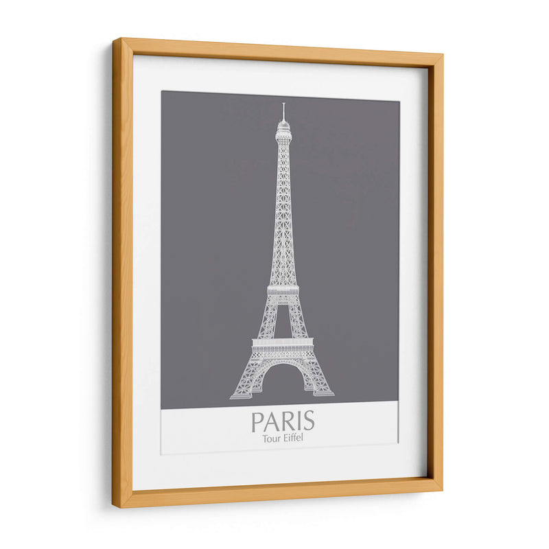 Torre Eiffel De París Monocromo - Fab Funky | Cuadro decorativo de Canvas Lab