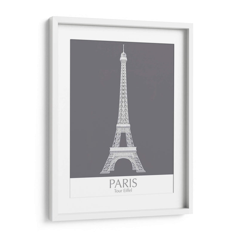 Torre Eiffel De París Monocromo - Fab Funky | Cuadro decorativo de Canvas Lab