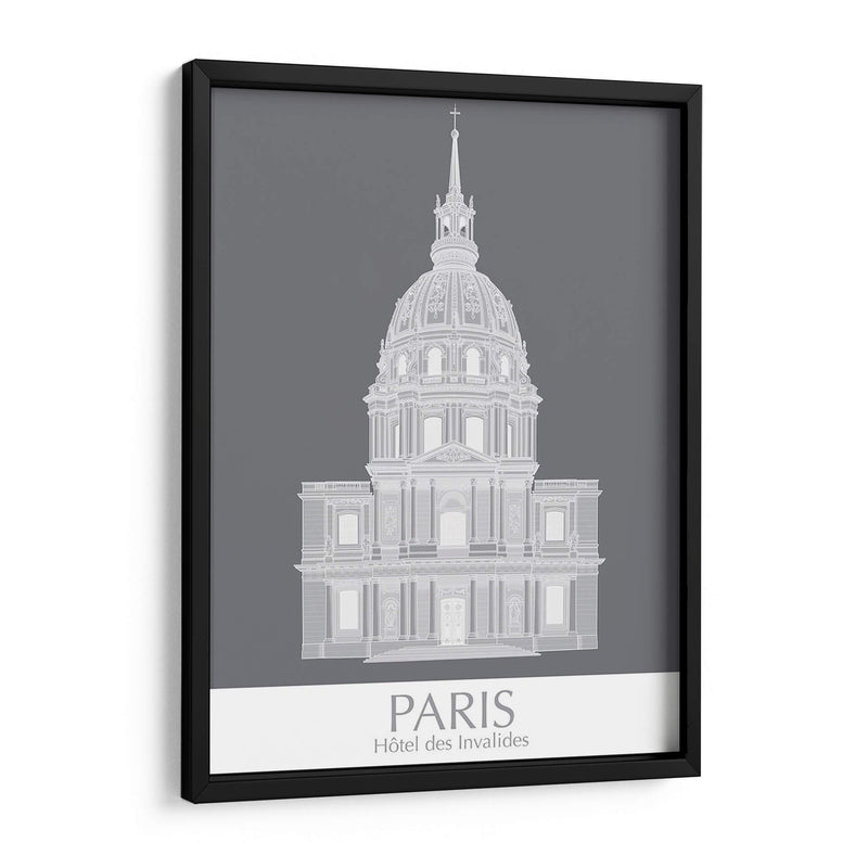 Paris Les Invalides Monocromo - Fab Funky | Cuadro decorativo de Canvas Lab