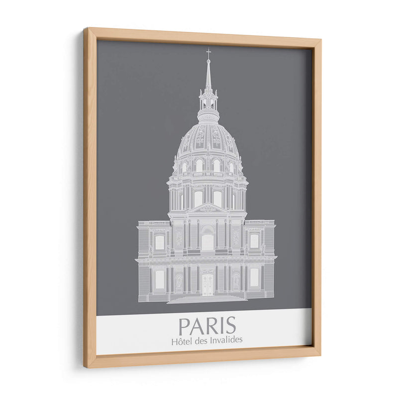 Paris Les Invalides Monocromo - Fab Funky | Cuadro decorativo de Canvas Lab