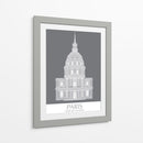 Paris Les Invalides Monocromo - Fab Funky | Cuadro decorativo de Canvas Lab