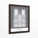 Paris Notre Dame Monocromo - Fab Funky | Cuadro decorativo de Canvas Lab