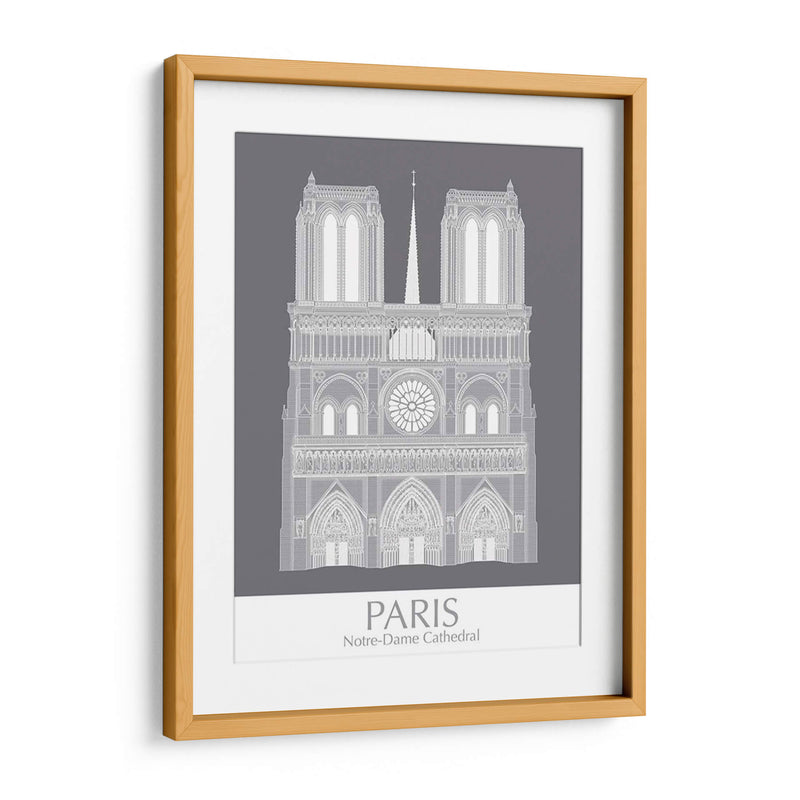 Paris Notre Dame Monocromo - Fab Funky | Cuadro decorativo de Canvas Lab