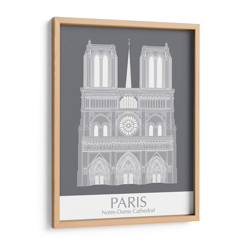 Paris Notre Dame Monocromo - Fab Funky | Cuadro decorativo de Canvas Lab