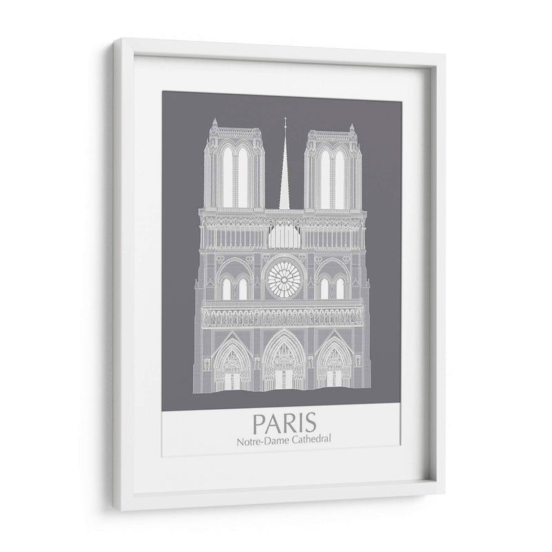 Paris Notre Dame Monocromo - Fab Funky | Cuadro decorativo de Canvas Lab