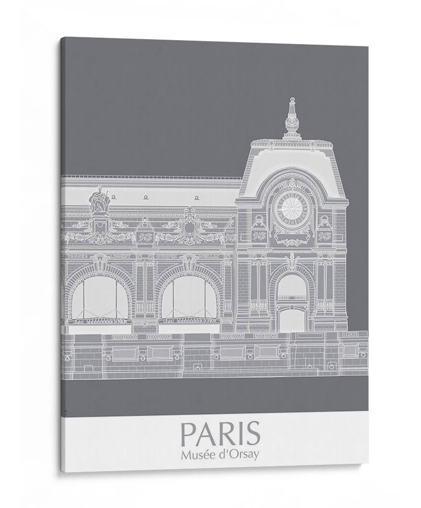 Paris Musee Dorsay Monocromo - Fab Funky | Cuadro decorativo de Canvas Lab